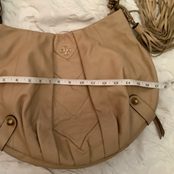 EUC Oryany leather satchel purse shoulder sand/bone concealed - Picture 10 of 16